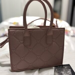 Heart Patterned Pink Handbag
